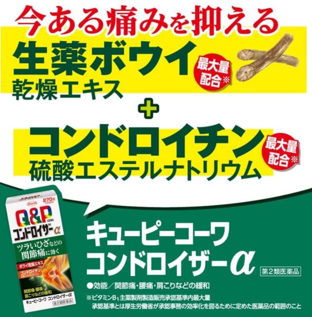 第2類医薬品】興和 キューピーコーワ コンドロイザーα 90錠 4個セット